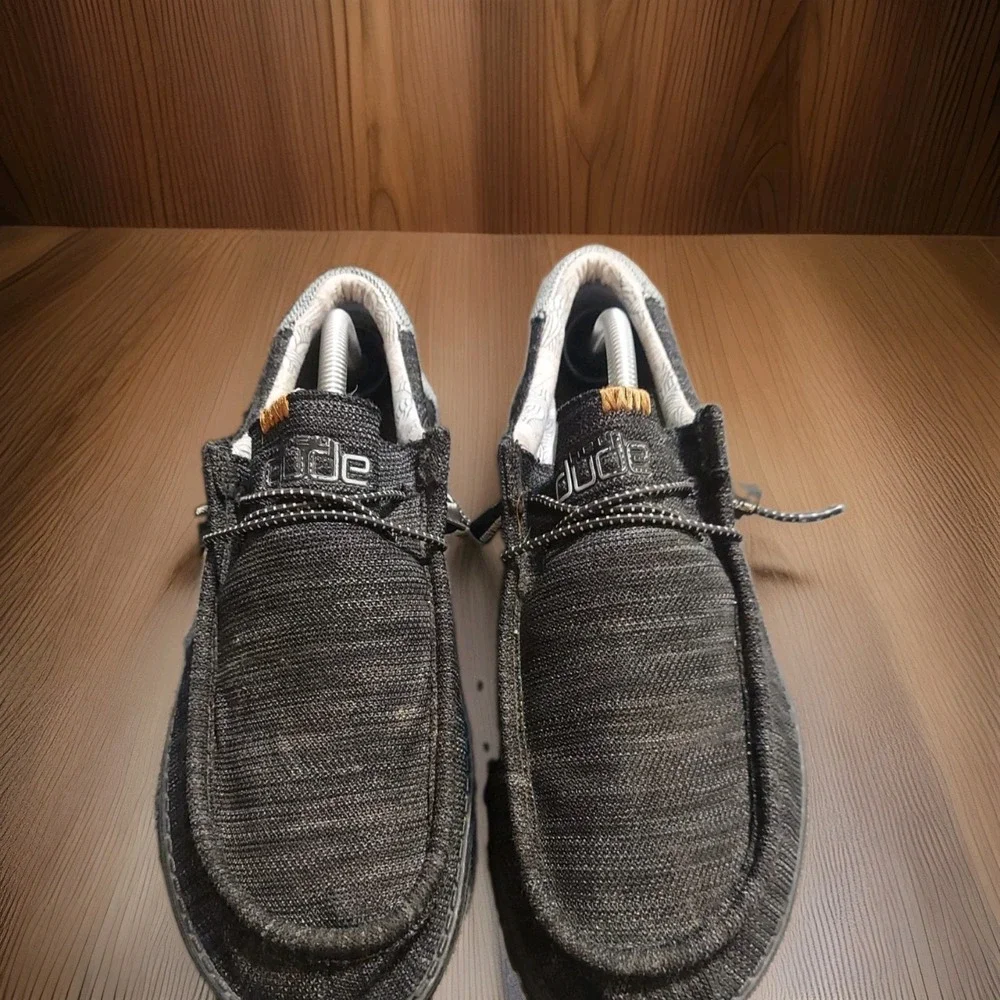 Hey Dude Wally Sox Polar Night Slip-On Mens US 11 EU 44 UK 10 Canvas Shoes Black